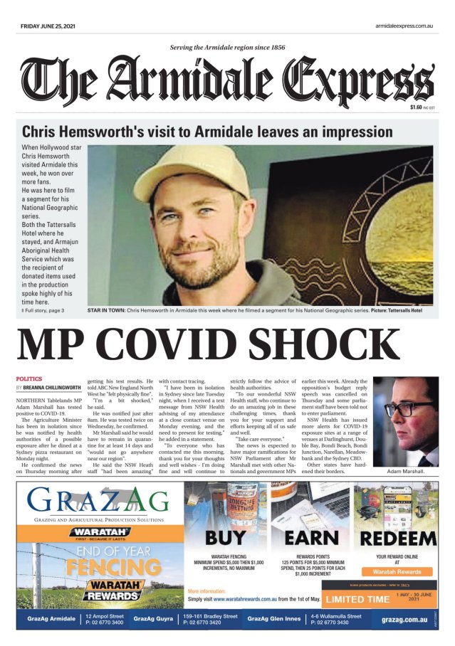 Today's Paper The Armidale Express Armidale, NSW