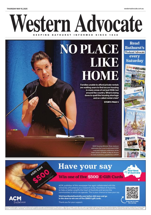 Today's Paper | Western Advocate | Western Advocate | Bathurst, NSW