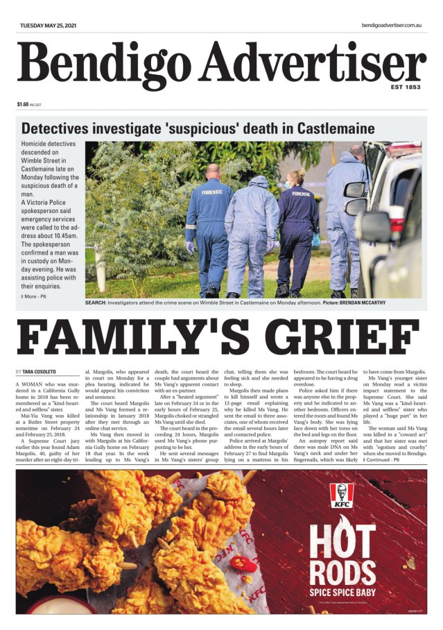 Today's Paper Bendigo Advertiser Bendigo, VIC