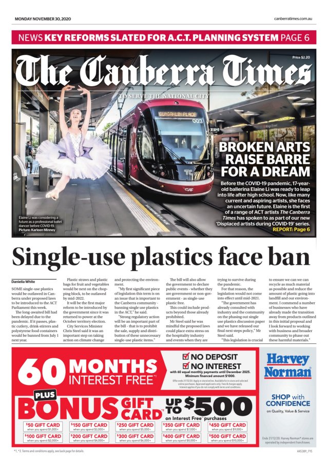 Today's Paper The Canberra Times Canberra, ACT