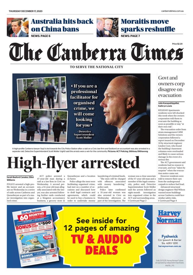 Todays Paper The Canberra Times Canberra Act 4284