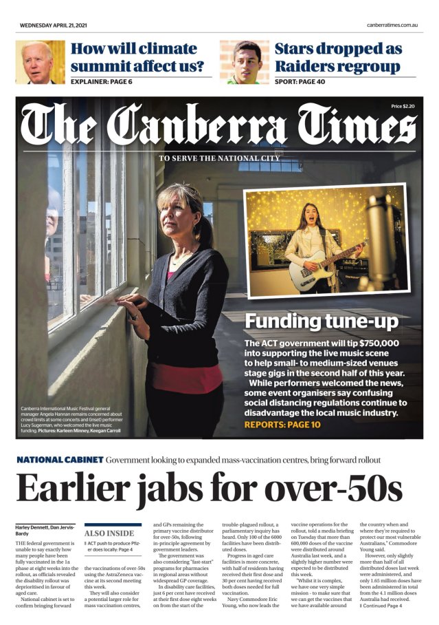 Today's Paper The Canberra Times Canberra, ACT