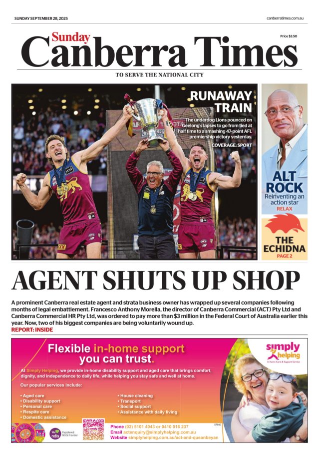 Today's Paper | The Canberra Times | The Canberra Times | Canberra, ACT