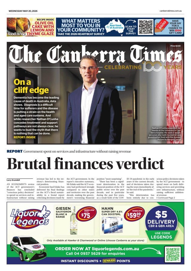 Today's Paper | The Canberra Times | Canberra, ACT