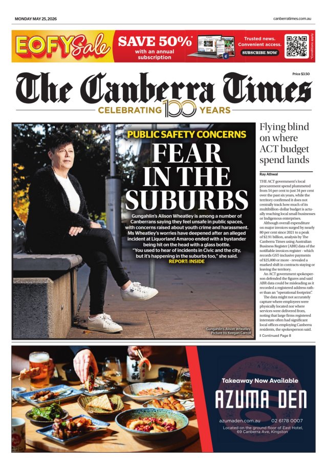 Today's Paper | The Canberra Times | Canberra, ACT