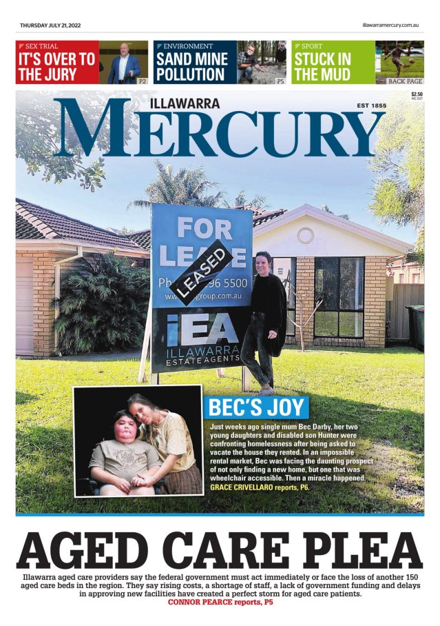 Today's Paper, Illawarra Mercury