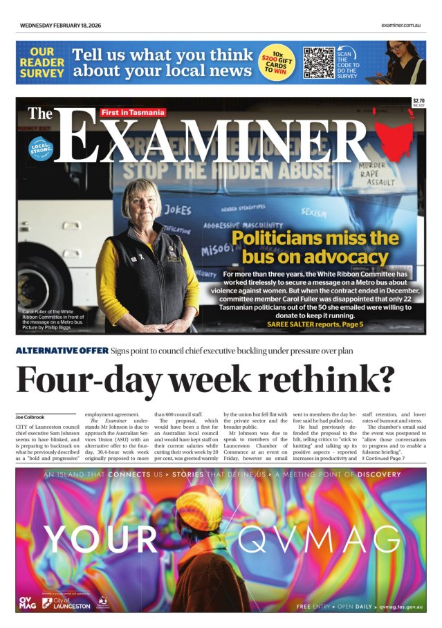 Today's Paper | The Examiner | The Examiner | Launceston, TAS