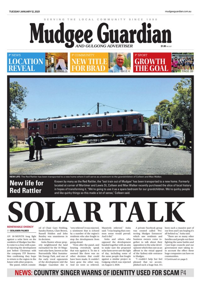 Today's Paper | Mudgee Guardian | Mudgee, NSW